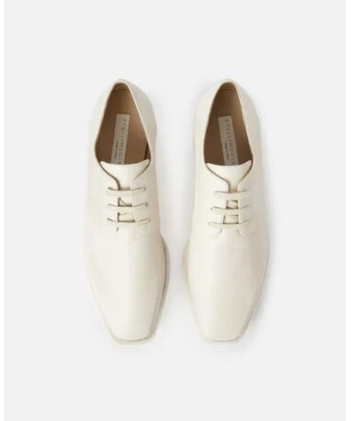 STELLA McCARTNEY(ステラマッカートニー)の「Elyse Logo Platforms / エリス プラットフォーム(ドレスシューズ・レディース・ブラック/アイボリー・35/34.5/34/36.5/36/35.5/37/38)」の6枚目の写真