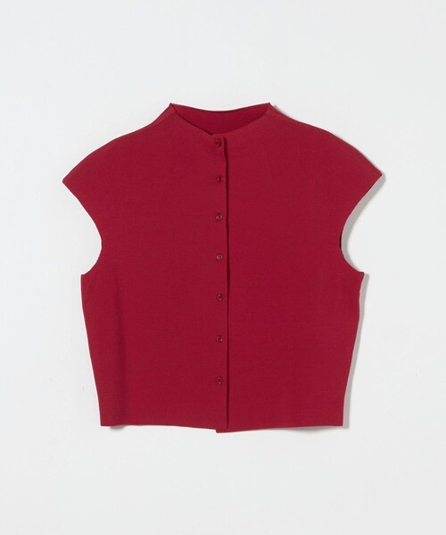 Steven Alan(スティーブンアラン)の「<AMOMENTO>CAP SLEEVE CARDIGAN/カーディガン(カーディガン/ボレロ・レディース・ブラック/レッド・0)」の1枚目の写真