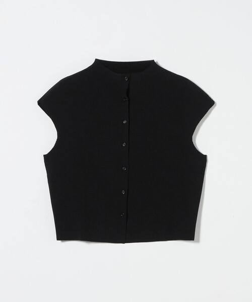 Steven Alan(スティーブンアラン)の「<AMOMENTO>CAP SLEEVE CARDIGAN/カーディガン(カーディガン/ボレロ・レディース・ブラック/レッド・0)」の2枚目の写真