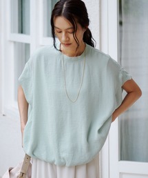 Elura（エルーラ）の「≪イージーケア・速乾≫サラサラサマーフレンチコンビTシャツ 451128（Tシャツ/カットソー）」