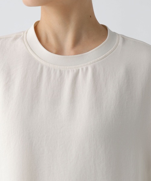 Elura（エルーラ）の「サラサラサマーフレンチコンビTシャツ/451128（Tシャツ/カットソー・レディース・オフホワイト/ブラック/グリーン系その他/ブラウン・MEDIUM/LARGE）」の19枚目の写真