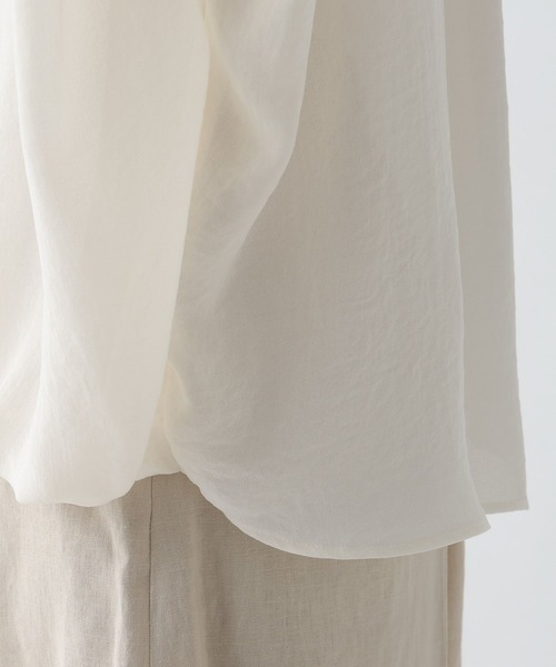 Elura（エルーラ）の「サラサラサマーフレンチコンビTシャツ/451128（Tシャツ/カットソー・レディース・オフホワイト/ブラック/グリーン系その他/ブラウン・MEDIUM/LARGE）」の21枚目の写真