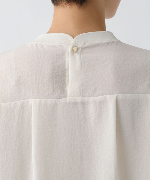 Elura（エルーラ）の「サラサラサマーフレンチコンビTシャツ/451128（Tシャツ/カットソー・レディース・オフホワイト/ブラック/グリーン系その他/ブラウン・MEDIUM/LARGE）」の22枚目の写真