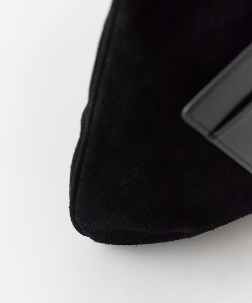NOTHING WRITTEN(ナッシングリトゥン)の「NOTHING WRITTEN / ナッシングリトゥン MEDIUM SHOULDER SUEDE HOBO BAG ホーボーバッグ 秋服 冬服(ショルダーバッグ・レディース・ライトベージュ/ブラック・FREE)」の5枚目の写真