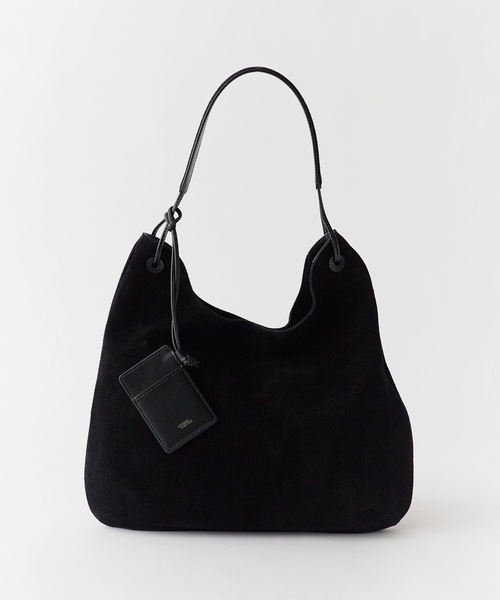 NOTHING WRITTEN(ナッシングリトゥン)の「NOTHING WRITTEN / ナッシングリトゥン MEDIUM SHOULDER SUEDE HOBO BAG ホーボーバッグ 秋服 冬服(ショルダーバッグ・レディース・ライトベージュ/ブラック・FREE)」の19枚目の写真