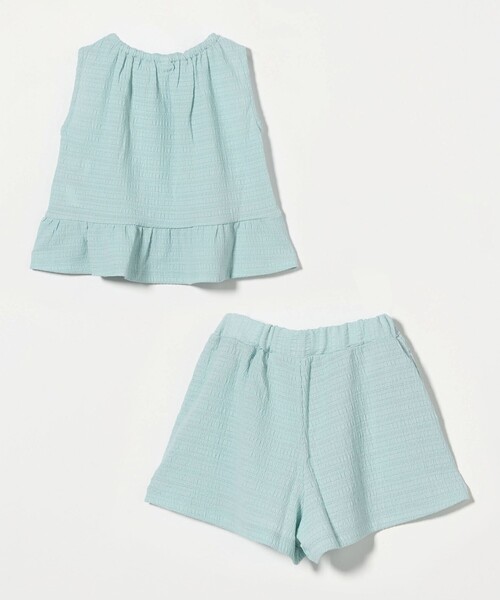 green label relaxing（グリーンレーベルリラクシング）の「ジャカード セットアップ / キッズ  100cm-130cm（パンツドレス・キッズ・ライトブルー/モカ・120cm/130cm/110cm/100cm）」の20枚目の写真