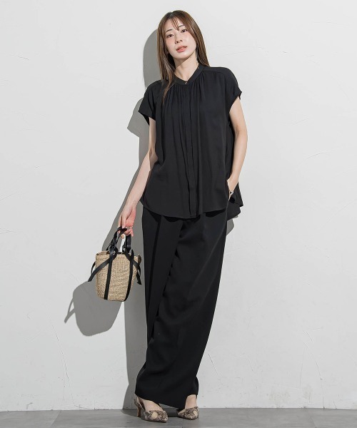 WEB限定】TRスバンブラウス≪手洗い可能≫（シャツ/ブラウス