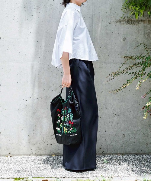 Ball&Chain/ボールアンドチェーン】S.FLOWER-BLACK/花柄/トートバッグ