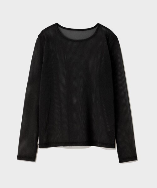 GRACE CLASS（グレースクラス）の「メッシュインナートップ（Tシャツ/カットソー・レディース・ブラック/ベージュ・36）」の7枚目の写真