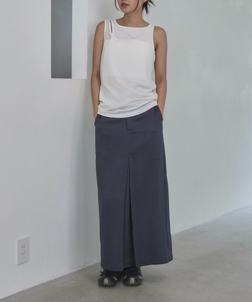 feepur（フェピュール）の「【セットアップ可】コンフォートツイードディープタックスカート（スカート・レディース・ブラウン/アイボリー/グレー・SMALL/MEDIUM）」の5枚目の写真