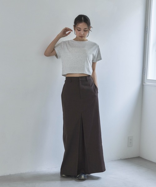 feepur（フェピュール）の「【セットアップ可】コンフォートツイードディープタックスカート（スカート・レディース・ブラウン/アイボリー/グレー・SMALL/MEDIUM）」の9枚目の写真