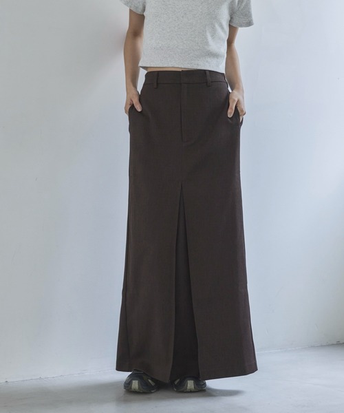 feepur（フェピュール）の「【セットアップ可】コンフォートツイードディープタックスカート（スカート・レディース・ブラウン/アイボリー/グレー・SMALL/MEDIUM）」の11枚目の写真