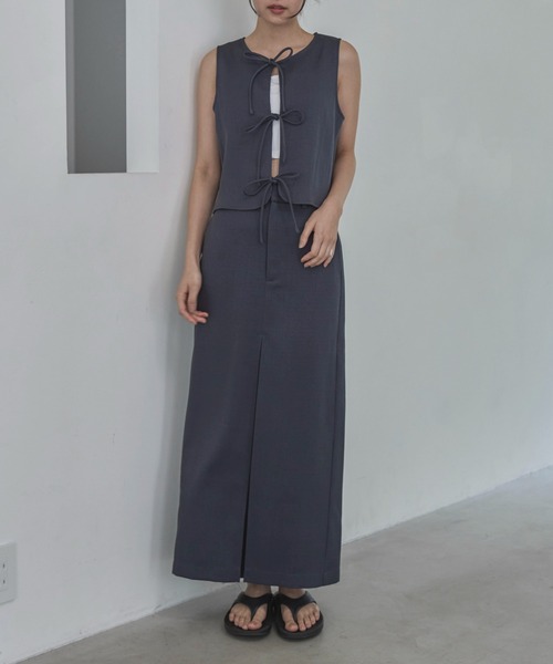 feepur（フェピュール）の「【セットアップ可】コンフォートツイードディープタックスカート（スカート・レディース・ブラウン/アイボリー/グレー・SMALL/MEDIUM）」の22枚目の写真