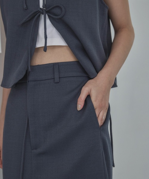 feepur（フェピュール）の「【セットアップ可】コンフォートツイードディープタックスカート（スカート・レディース・ブラウン/アイボリー/グレー・SMALL/MEDIUM）」の14枚目の写真