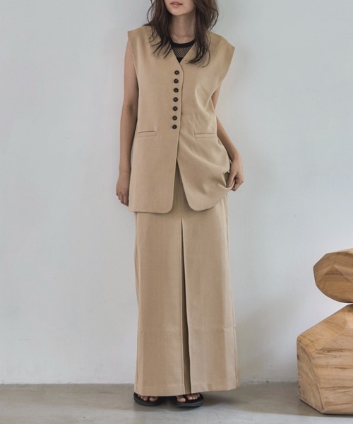 feepur（フェピュール）の「【セットアップ可】コンフォートツイードディープタックスカート（スカート・レディース・ブラウン/アイボリー/グレー・SMALL/MEDIUM）」の17枚目の写真