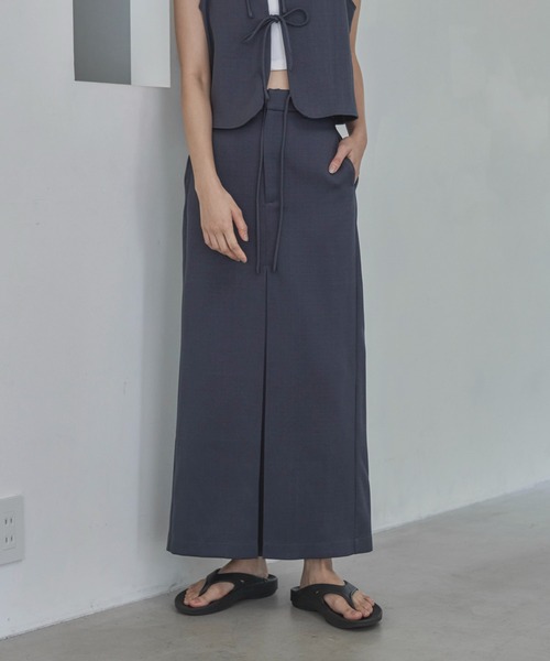 feepur（フェピュール）の「【セットアップ可】コンフォートツイードディープタックスカート（スカート・レディース・ブラウン/アイボリー/グレー・SMALL/MEDIUM）」の7枚目の写真