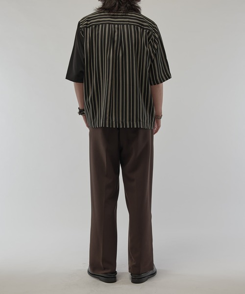 Lui's（ルイス）の「ライトウェイトエアリーZIPシャツ（シャツ/ブラウス・メンズ・ブラック/ブラック系その他/オフホワイト/ホワイト・M/S）」の21枚目の写真