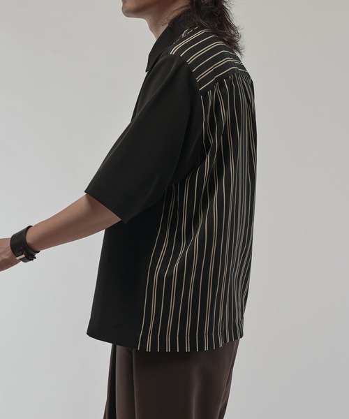 Lui's（ルイス）の「ライトウェイトエアリーZIPシャツ（シャツ/ブラウス・メンズ・ブラック/ブラック系その他/オフホワイト/ホワイト・M/S）」の17枚目の写真