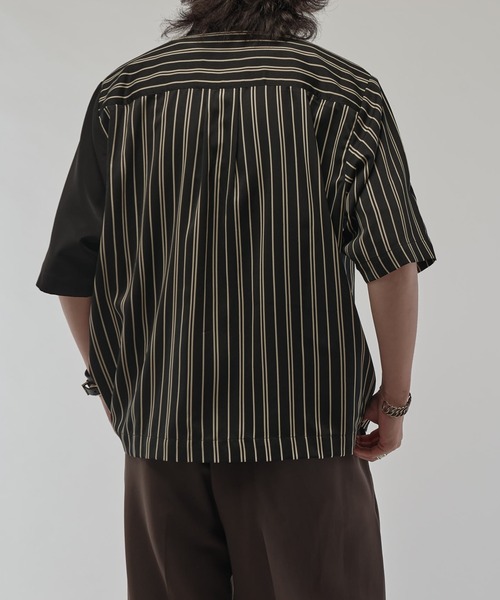 Lui's（ルイス）の「ライトウェイトエアリーZIPシャツ（シャツ/ブラウス・メンズ・ブラック/ブラック系その他/オフホワイト/ホワイト・M/S）」の18枚目の写真