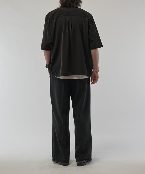 Lui's（ルイス）の「ライトウェイトエアリーZIPシャツ（シャツ/ブラウス・メンズ・ブラック/ブラック系その他/オフホワイト/ホワイト・M/S）」の14枚目の写真