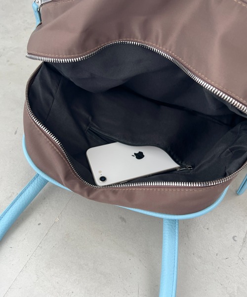 CLEA（クレア）の「ダブルジップボストンバッグ（ボストンバッグ・レディース・ブラック/ブラウン・FREE）」の12枚目の写真