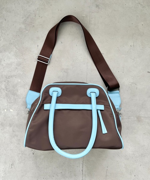 CLEA（クレア）の「ダブルジップボストンバッグ（ボストンバッグ・レディース・ブラック/ブラウン・FREE）」の21枚目の写真