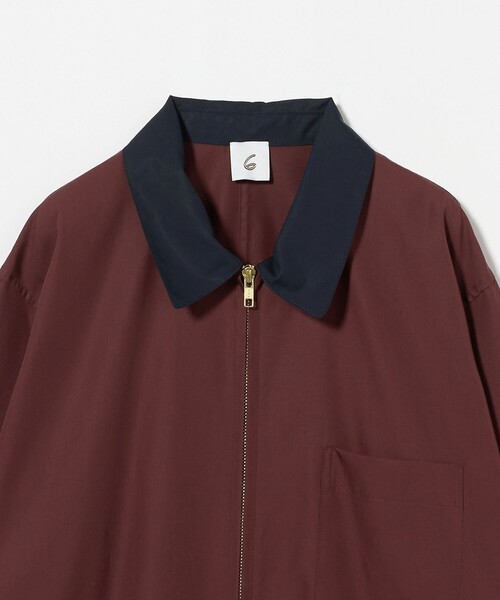 6（ロク）の「＜6(ROKU)＞コットン ジップ シャツ ジャケット（その他アウター・レディース・その他1/ワイン・38/36）」の7枚目の写真