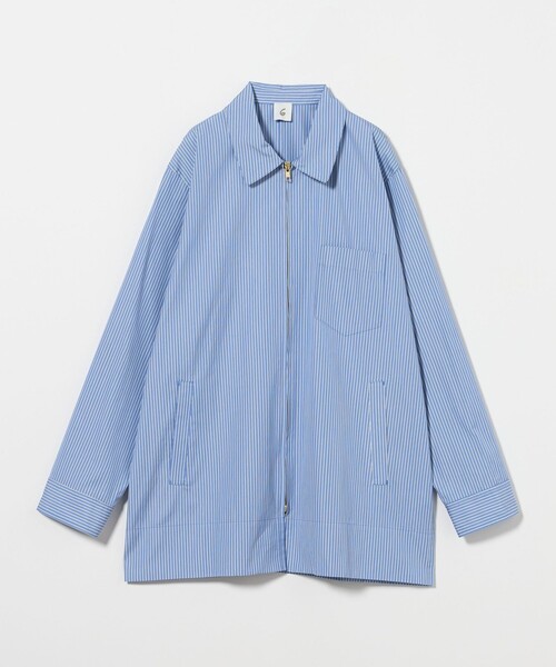 6（ロク）の「＜6(ROKU)＞コットン ジップ シャツ ジャケット（その他アウター・レディース・その他1/ワイン・38/36）」の15枚目の写真