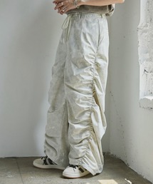Spielio（シュピーリオ）の「【Spielio】Fade patterned shirred design pants/ フェード柄シャーリングデザインパンツ（その他パンツ）」