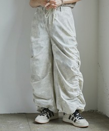 Spielio（シュピーリオ）の「【Spielio】Fade patterned shirred design pants/ フェード柄シャーリングデザインパンツ（その他パンツ）」