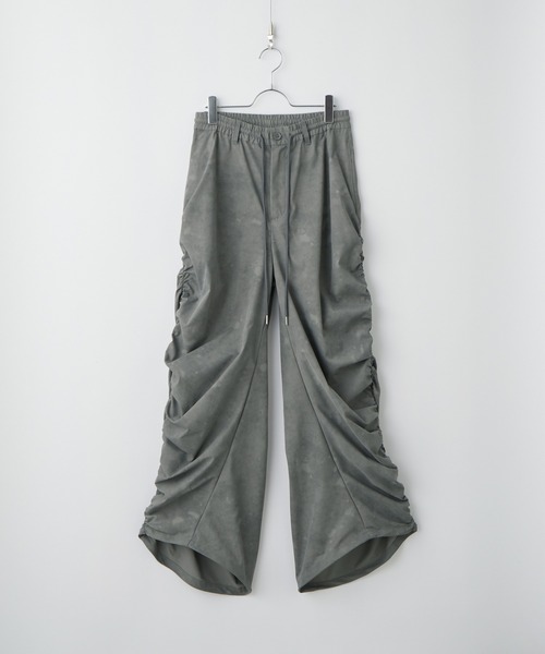Spielio（シュピーリオ）の「【Spielio】Fade patterned shirred design pants/ フェード柄シャーリングデザインパンツ（その他パンツ・メンズ・グレー/ブラック/ホワイト・S/L/M）」の9枚目の写真