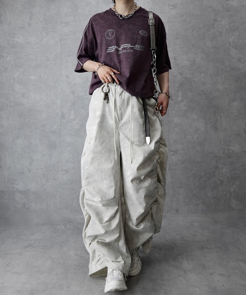 Spielio（シュピーリオ）の「【Spielio】Fade patterned shirred design pants/ フェード柄シャーリングデザインパンツ（その他パンツ・メンズ・グレー/ブラック/ホワイト・S/L/M）」の20枚目の写真
