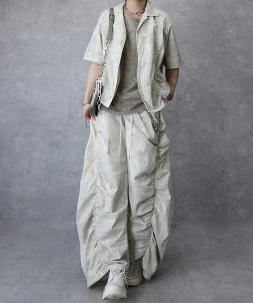 Spielio（シュピーリオ）の「【Spielio】Fade patterned shirred design pants/ フェード柄シャーリングデザインパンツ（その他パンツ・メンズ・グレー/ブラック/ホワイト・S/L/M）」の21枚目の写真