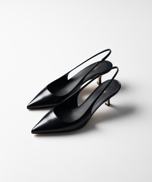 ESTNATION（エストネーション）の「ESTNATION / スリングバック パンプス（パンプス・レディース・ダークブラウン/ブラック・35.5/36/36.5/37）」の2枚目の写真