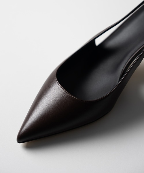 ESTNATION（エストネーション）の「ESTNATION / スリングバック パンプス（パンプス・レディース・ダークブラウン/ブラック・35.5/36/36.5/37）」の8枚目の写真
