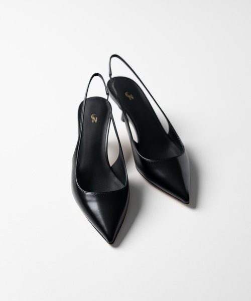 ESTNATION（エストネーション）の「ESTNATION / スリングバック パンプス（パンプス・レディース・ダークブラウン/ブラック・35.5/36/36.5/37）」の5枚目の写真