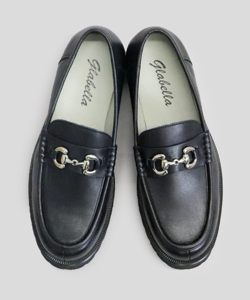 glabella(グラベラ)の「本革(牛革)ホースビット レザーローファー(ローファー・メンズ・ブラック・L/M/S)」の5枚目の写真