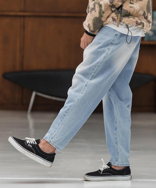 CAMBIO（カンビオ）の「mp13857-Authentic Detail Denim Balloon Silhouette Pants デニムパンツ（デニムパンツ・メンズ・ダークインディゴブルー/ライトインディゴブルー・S/M/L）」の2枚目の写真
