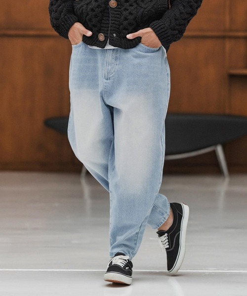 CAMBIO（カンビオ）の「mp13857-Authentic Detail Denim Balloon Silhouette Pants デニムパンツ（デニムパンツ・メンズ・ダークインディゴブルー/ライトインディゴブルー・S/M/L）」の5枚目の写真