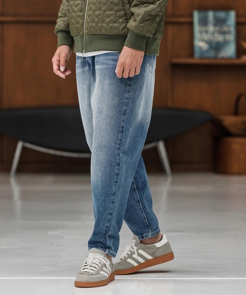 CAMBIO（カンビオ）の「mp13857-Authentic Detail Denim Balloon Silhouette Pants デニムパンツ（デニムパンツ・メンズ・ダークインディゴブルー/ライトインディゴブルー・S/M/L）」の10枚目の写真