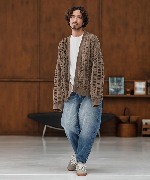 CAMBIO（カンビオ）の「mp13857-Authentic Detail Denim Balloon Silhouette Pants デニムパンツ（デニムパンツ・メンズ・ダークインディゴブルー/ライトインディゴブルー・S/M/L）」の15枚目の写真