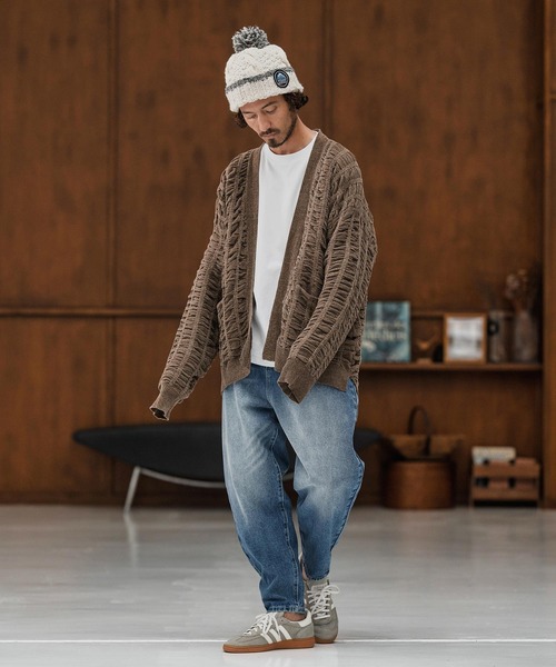 CAMBIO（カンビオ）の「mp13857-Authentic Detail Denim Balloon Silhouette Pants デニムパンツ（デニムパンツ・メンズ・ダークインディゴブルー/ライトインディゴブルー・S/M/L）」の17枚目の写真