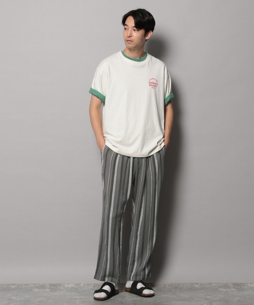 BAYFLOW（ベイフロー）の「[リネン&レーヨン]リラックステーパードパンツ（その他パンツ・メンズ・その他1/ネイビー/ナチュラル・MEDIUM/LARGE）」の6枚目の写真
