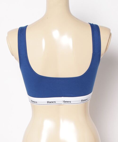 HANES（ヘインズ）の「【Hanes/ヘインズ】レディース ハーフトップブラ（その他アンダーウェア/インナー・レディース・ブルー・LARGE/MEDIUM）」の2枚目の写真