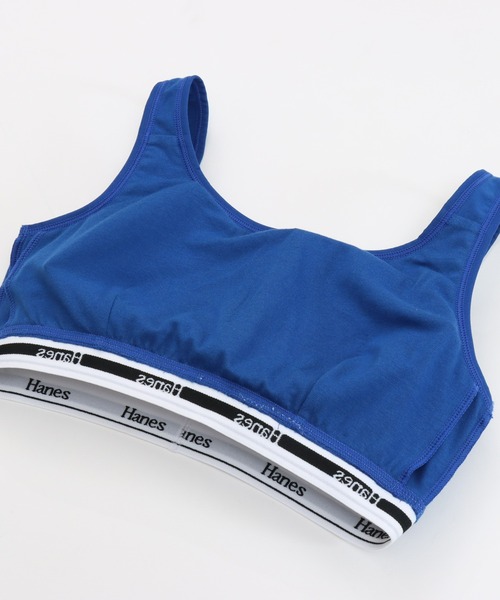 HANES（ヘインズ）の「【Hanes/ヘインズ】レディース ハーフトップブラ（その他アンダーウェア/インナー・レディース・ブルー・LARGE/MEDIUM）」の6枚目の写真