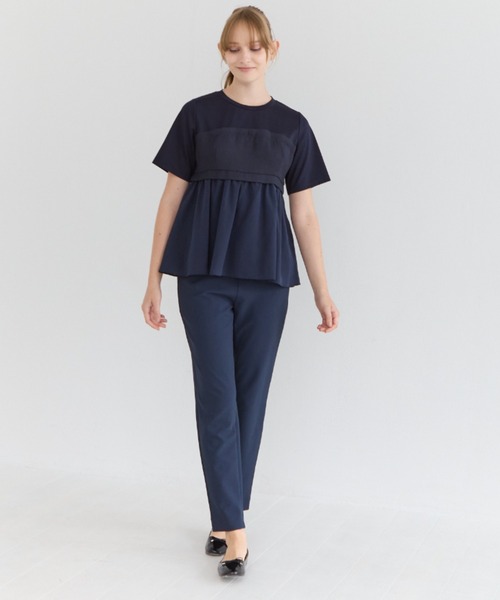 Sono(ソーノ)の「【SONO/ソーノ】ビスチェライクバブルJQプルオーバー(Tシャツ/カットソー・レディース・ブラック/ネイビー・F)」の18枚目の写真