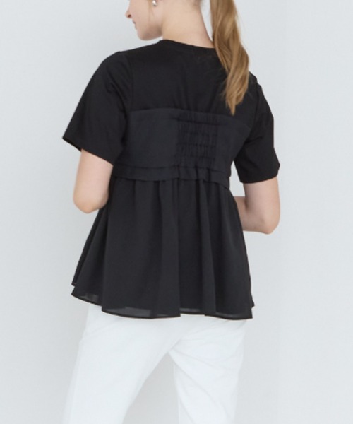 Sono(ソーノ)の「【SONO/ソーノ】ビスチェライクバブルJQプルオーバー(Tシャツ/カットソー・レディース・ブラック/ネイビー・F)」の15枚目の写真