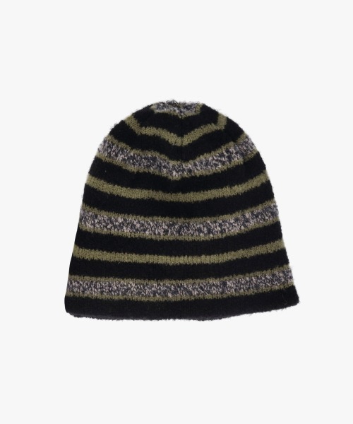 OVERRIDE(オーバーライド)の「OVERRIDE KNIT PUWA LOGO SHORT BEANIE / オーバーライド(ニットキャップ/ビーニー・レディース・ワイン/ブラック/ブルー・57~59cm)」の22枚目の写真