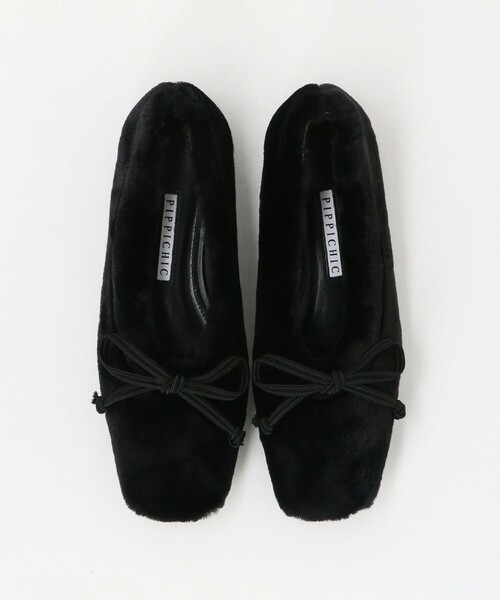 Pippichic（ピッピシック）の「＜PIPPICHIC＞AMBER フェイクファー バレエシューズ（バレエシューズ・レディース・ブラック・37h/36h/37/36/38）」の5枚目の写真