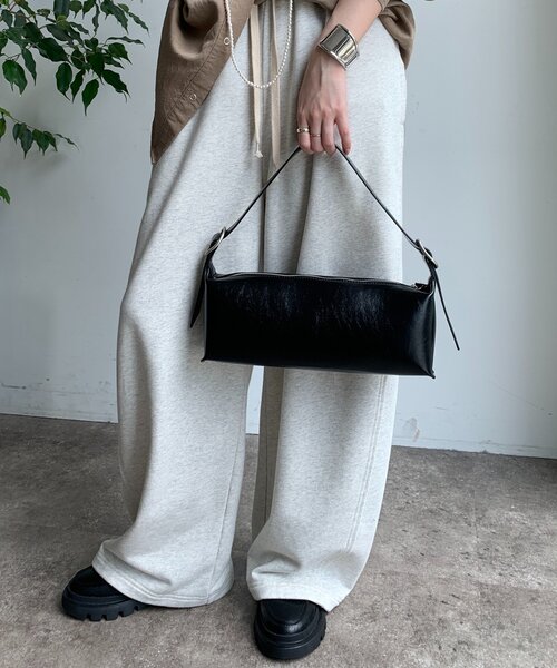 DouDou（ドゥドゥ）の「ワンハンドルバケットバッグ（ショルダーバッグ・レディース・ブラウン/ブラック/アイボリー/イエロー・FREE）」の3枚目の写真